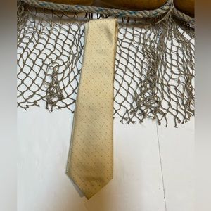 Mens Macy's Mens Store Cream Colored  neck tie